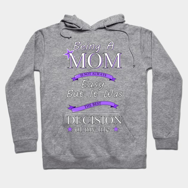 Being a mom Hoodie by Polygon Animals